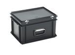 ESD-Kunststoffkoffer, Inhalt 20 l, Außenmaß LxBxH 400 x 300 x 233 mm, ab 1 Stück kaiserkraft
