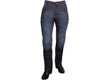 roleff Motorradhose Aramid Damen-Motorradjeans mit Knie- und Hüftpolsterung, blau