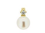 Orolino Anhänger 585 Gold mit Brillant 0,03ct. + Perle weiß 5,5-6mm