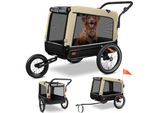 KESSER® Hundeanhänger Boxer 3-in-1 Hundebuggy & Jogger Fahrradanhänger groß ca. 240 Liter Volumen, gefedert, Material: 600D Oxford Canvas, SmartSpace Concept, maximale Belastbarkeit: 40 kg