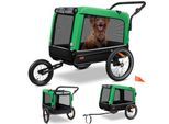 KESSER® Hundeanhänger Boxer 3-in-1 Hundebuggy & Jogger Fahrradanhänger groß ca. 240 Liter Volumen, gefedert, Material: 600D Oxford Canvas, SmartSpace Concept, maximale Belastbarkeit: 40 kg