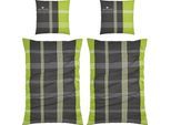 TOM TAILOR Bettwäsche »Ole« in Renforcé und Biber (Flanell) Qualität, aus 100% Baumwolle, Bett- und Kopfkissenbezug mit Reißverschluss, Bettwäsche Set unterstützt die Initiative Cotton made in Africa, Made in Green zertifiziert