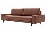 hülsta sofa 3-Sitzer »hs.450«, Armlehne breit niedrig, Alugussfüße in umbragrau, Breite 220 cm