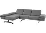 DOMO collection Ecksofa »New York«, wahlweise mit Arm- und Rückenfunktion, mit Kufenfüßen aus Metall