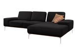 W.SCHILLIG Ecksofa »run«, mit elegantem Holzsockel, Füße in Chrom glänzend, Breite 279 cm