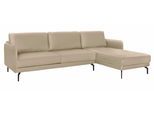 hülsta sofa Ecksofa »hs.450«, Armlehne sehr schmal, Breite 274 cm, Alugussfuß Umbragrau