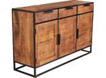 SIT Sideboard, Rahmen und Design-Gestell aus schwarzem Metall