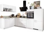 Express Küchen Küche »Scafa«, vormontiert, mit E-Geräten, Vollauszug, Stellbreite 305 x 185 cm