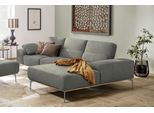 W.SCHILLIG Ecksofa »run«, mit elegantem Holzsockel, Füße in Silber matt, Breite 299 cm