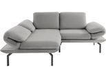 DOMO collection Ecksofa »New York«, wahlweise mit Arm- und Rückenfunktion, mit Winkelfuß aus Metall