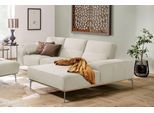 W.SCHILLIG Ecksofa »run«, mit elegantem Holzsockel, Füße in Silber matt, Breite 299 cm