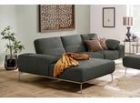 W.SCHILLIG Ecksofa »run«, mit elegantem Holzsockel, Füße in Chrom glänzend, Breite 299 cm