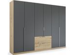 rauch Drehtürenschrank »Dark&Wood by Quadra Spin«, im Industrial Style mit Metallgriffstangen