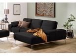 W.SCHILLIG Ecksofa »run«, mit elegantem Holzsockel, Füße in Chrom glänzend, Breite 299 cm