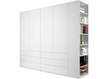 Müller SMALL LIVING Kleiderschrank »Modular Plus Variante 4«, 6 Schubladen, Anbauregal wahlweise links oder rechts montierbar