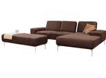 W.SCHILLIG Ecksofa »run«, mit elegantem Holzsockel, Füße in Chrom glänzend, Breite 279 cm