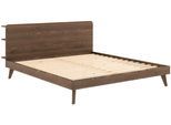 Karup Design Bettgestell »RETREAT BED«, aus Kiefer massiv mit Lattenrost, Kopfteil mit 3 Ablagen