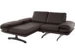 DOMO collection Ecksofa »New York«, wahlweise mit Arm- und Rückenfunktion, mit Kufenfüßen aus Metall