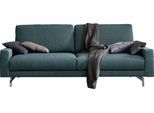 hülsta sofa 3-Sitzer »hs.450«, Armlehne niedrig, Fuß chromfarben glänzend, Breite 204 cm