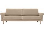 hülsta sofa 3-Sitzer »hs.450«, modern Landhaus, Breite 208 cm, Füße in Nussbaum