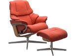 Stressless® Relaxsessel »Reno«, mit Cross Base, Größe S, M & L, Holzakzent Eiche