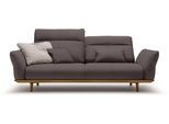 hülsta sofa 3-Sitzer »hs.460«, Sockel in Nussbaum, Füße Nussbaum, Breite 208 cm