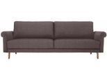 hülsta sofa 3-Sitzer »hs.450«, modern Landhaus, Breite 208 cm, Füße in Nussbaum