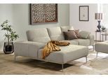 W.SCHILLIG Ecksofa »run«, mit elegantem Holzsockel, Füße in Silber matt, Breite 279 cm