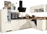 Express Küchen Küche »Scafa«, vormontiert, mit E-Geräten, Vollauszug, Stellbreite 305 x 185 cm