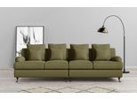 Guido Maria Kretschmer Home&Living Big-Sofa »NORIN«, (2 St.), zwei Fußarten: vorne - Rollen, hinten - Holzfüße