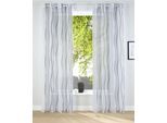 my home Gardine »Dimona«, (2 St.), 2-er Set, transparent, Voile, Polyester, Wellen