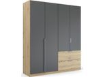 rauch Drehtürenschrank »Dark&Wood by Quadra Spin«, im Industrial Style mit Metallgriffstangen