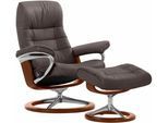 Stressless® Relaxsessel »Opal«, (Set, Relaxsessel mit Hocker), mit Hocker, mit Signature Base, Größe S, mit Schlaffunktion