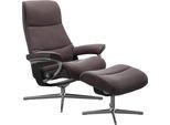 Stressless® Relaxsessel »View«, mit Cross Base, Größe S, M & L, Holzakzent Schwarz