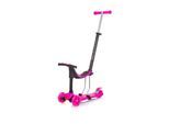 Chipolino Kinderroller 3 in 1 Multi Plus 3 Räder, Laufrad, Roller, LED-Lichter pink