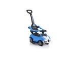 Moni Rutschauto 2 in 1 Rider 208, Rutscher mit Griff, Lehne, Bügel, Fußstütze blau
