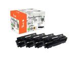 Peach HP 410 A 4 Toner (bk, c/m/y) ersetzt HP No. 410A, CF410A, CF411A, CF412A, CF413A für z.B. HP Color LaserJet Pro MFP M 477 fnw (wiederaufbereitet)