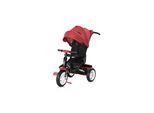 Lorelli Tricycle Jaguar 4 in 1 Gummireifen, Sitz drehbar, Stange, verstellbar rot/schwarz