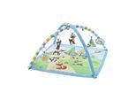 Chipolino Spielbogen Tiere, Musikfunktion, 5 Hängespielzeuge, Krabbeldecke blau