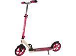 Best Sporting Scooter 205er Rolle, aus Aluminium, klappbarer Kinder-Tretroller, pink/weiß