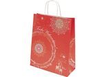 ratioform Papiertragetasche Motiv Weihnachtstraum, VE 25 Stk, rot
