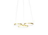 Hanglamp goud incl. LED 3-staps dimbaar 3-lichts - Rondas