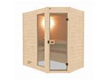 weka Massivholz-Sauna VALIDA Gr. 1 Sparset 5,4 kW K inkl. integrierter Steuerung