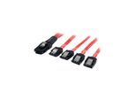 StarTech.com Serial Attached SCSI SAS Kabel - SFF-8087 zu 4x Latching SATA - Seriell ATA / SAS Kabel