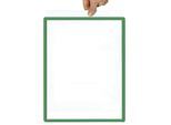 Rahmen mit Klarsichtfolie, Papierformat A5, VE 10 Stk, selbstklebend, grün kaiserkraft