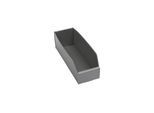 Kunststoff-Regalkasten, faltbar, LxBxH 300 x 100 x 100 mm, silbergrau, VE 25 Stk