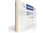 magnetoplan Static Notes Haftnotizen, VE 250 Stk, farbig sortiert, HxB 200 x 100 mm