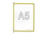 Klarsichttafel, VE 10 Stk, für DIN A5, gelb Tarifold