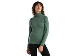 Icebreaker Merino 200 Oasis Thermo-Langarmshirt mit halblangem Reißverschluss - Frau - Sage - Größe S