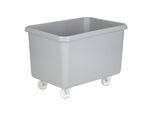 Rechteckbehälter aus Polyethylen, fahrbar, Inhalt 340 l, grau, ab 5 Stk